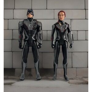 Avengers Capt America Black Widow 12" Figure‎ Endgame Titan Hero Series 2018